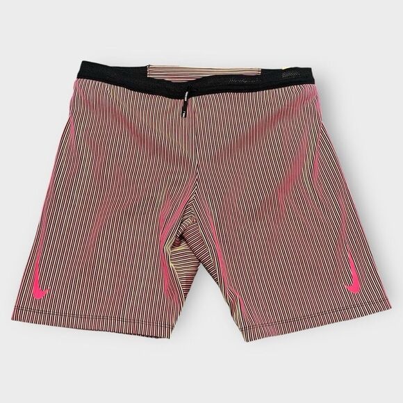 Nike AeroSwift 1/2 Length Running Tights size XL Hyper Pink Black DM4622-016 New - Picture 1 of 11